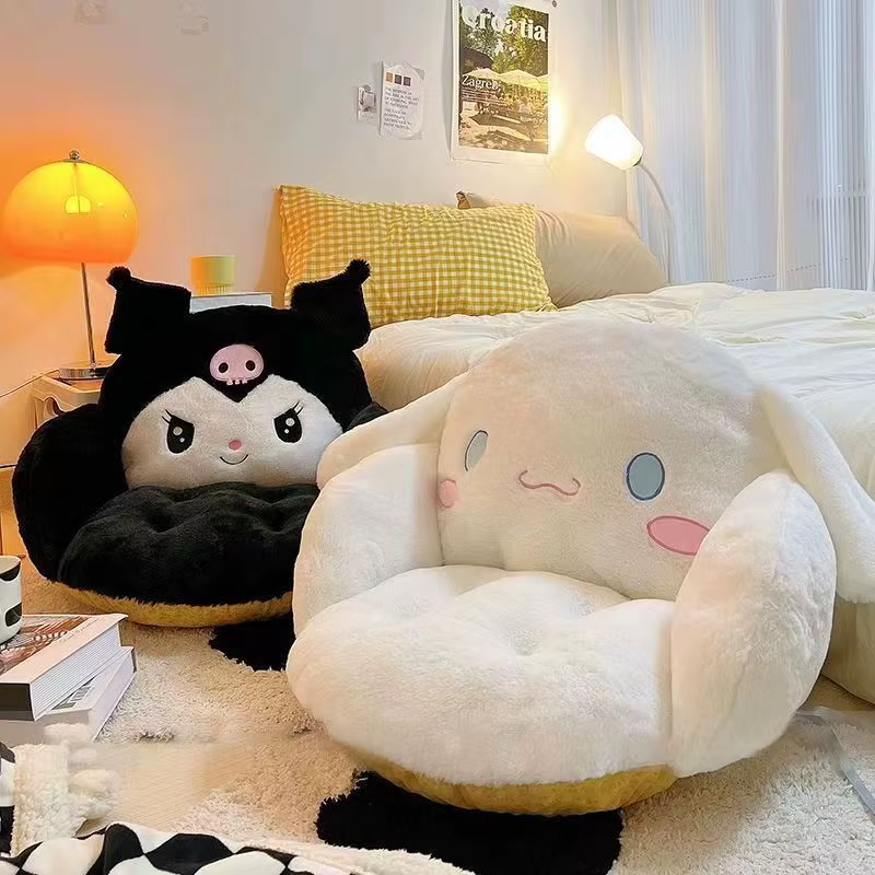 Coussin de chaise de bureau climatisé série Cartoon Kuromi Melody, confortable pour l'automne et l'hiver, articles de literie, cadeaux périphériques