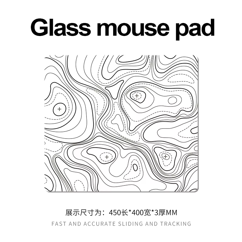Tapis de souris de jeu en verre photovoltaïque XXL, Surface trempée de grande taille pour FPS eSports, tapis de bureau professionnel Ultra-lisse