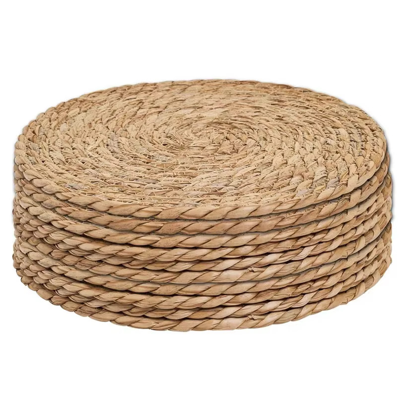 Tapis de Pot en rotin tissé à la main