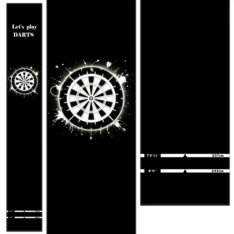 Tapis de fléchettes professionnel antidérapant pour salle de jeux et décoration de bar