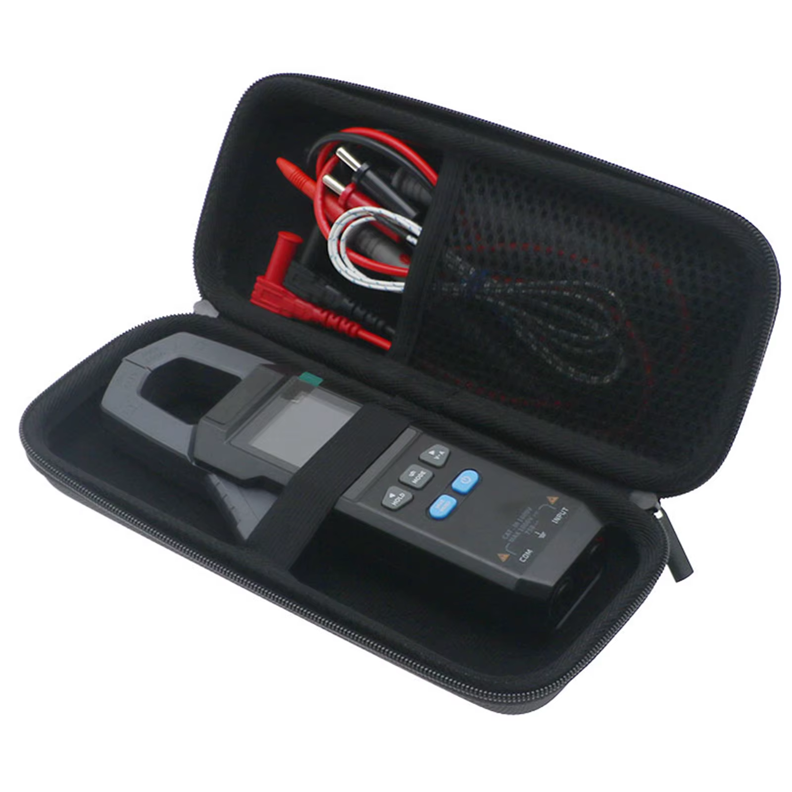 Étui de rangement pour multimètre, étui rigide portable avec poche en filet pour multimètre numérique à pince DMC-100, étui de transport