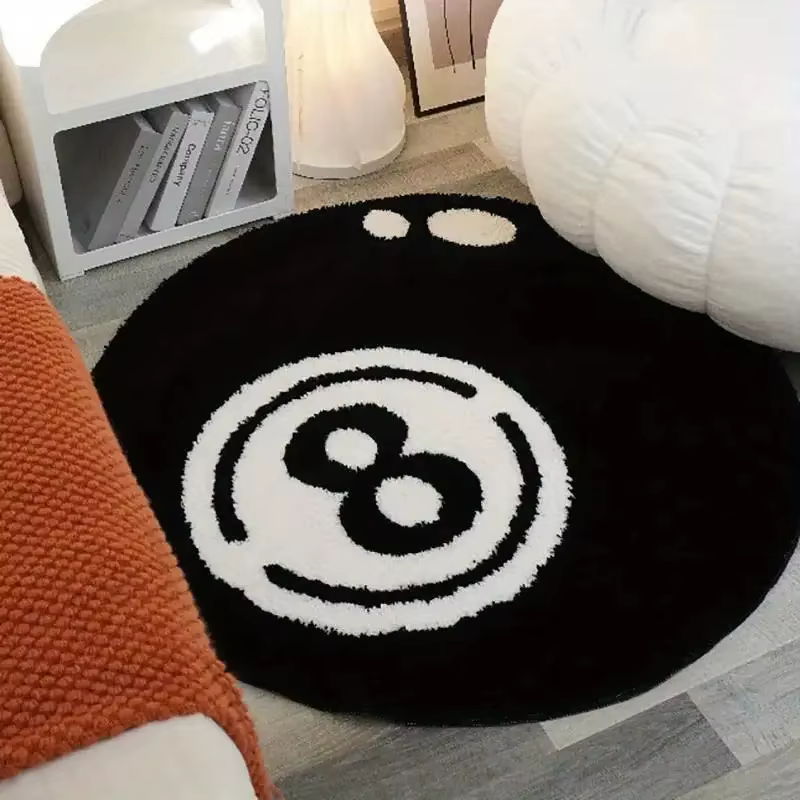 VIKAMA Creative No. Tapis de billard noir et blanc contrastant