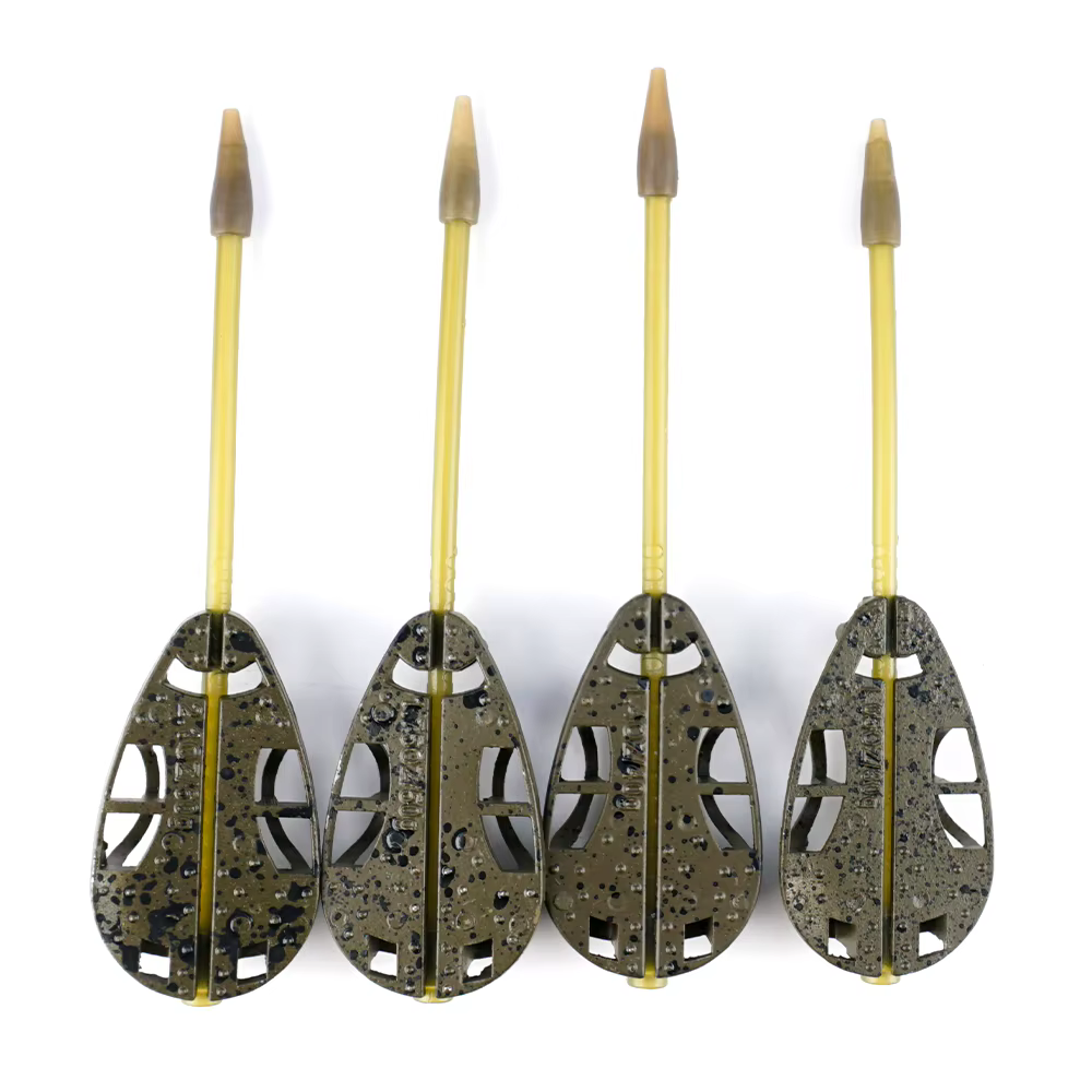 Hirisi 30g 40g 50g 60g méthode de pêche à la carpe mangeoire et moule ensemble de matériel de pêche à la carpe appât Cage panier appât F116