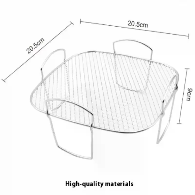 Grille de friteuse à Air adaptée aux friteuses à Air, gril de four en acier inoxydable, gril empilable, ustensiles de cuisine, cuisson de plusieurs aliments