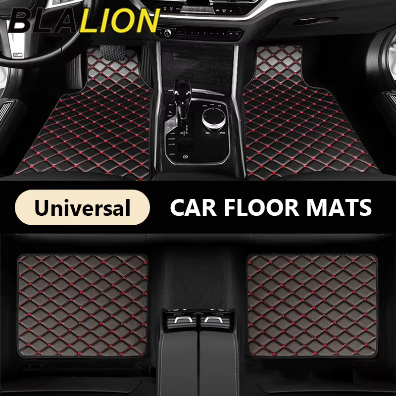 BLALION tapis de sol de voiture 4 pièces universel PU imperméable Auto pied Pad protecteur