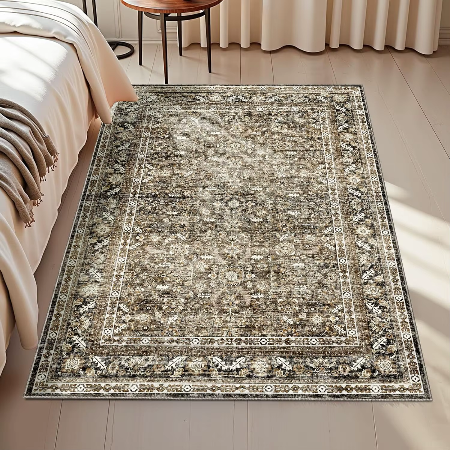 Tapis traditionnel rétro rectangulaire