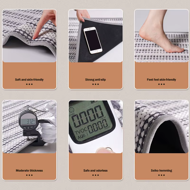 Tapis de bain absorbant et antidérapant