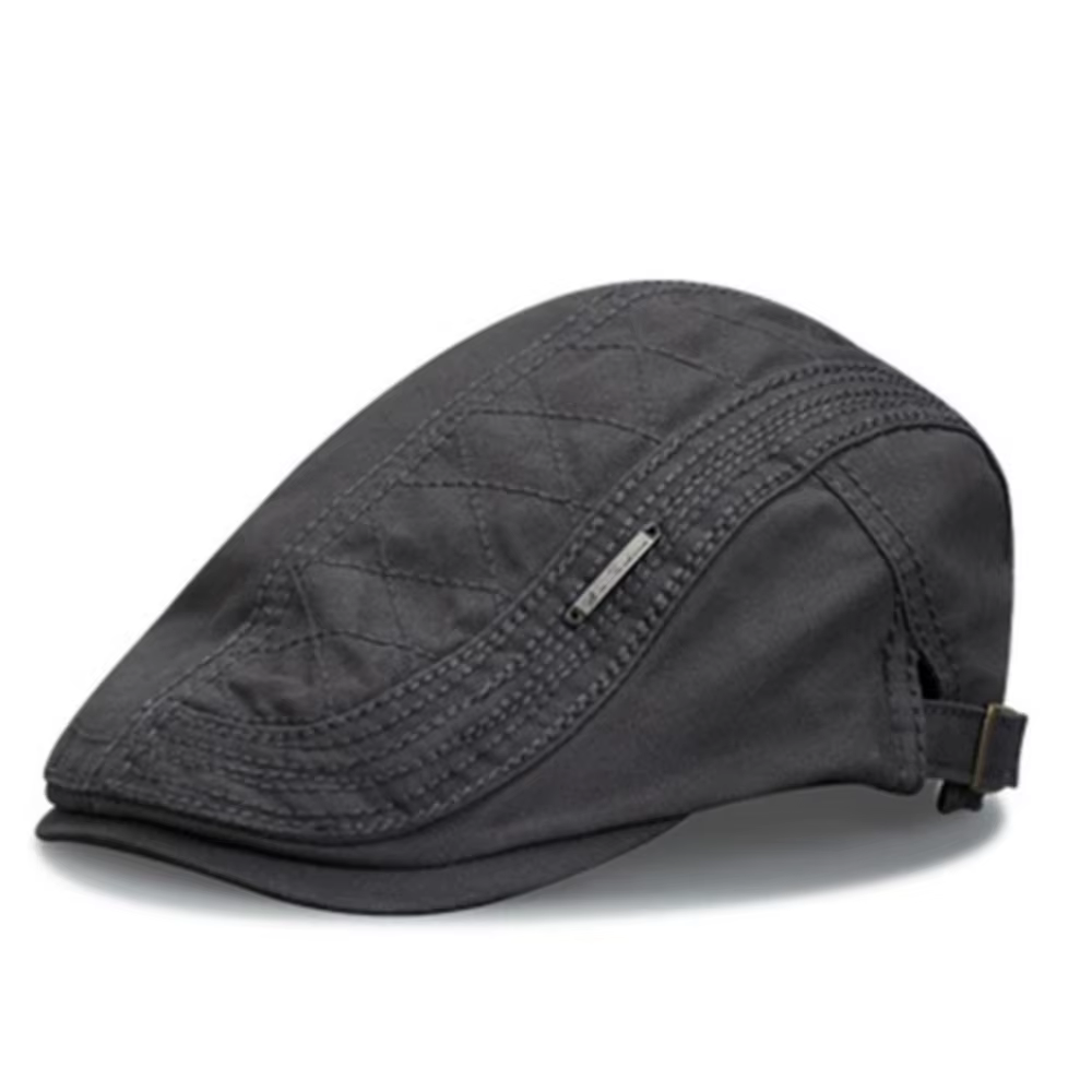 Chapeau de gavroche plat en coton pour hommes, béret rétro, bonnet à bec de canard à chevrons, réglable, testostérone, conduite de chauffeur de taxi, casquette extérieure