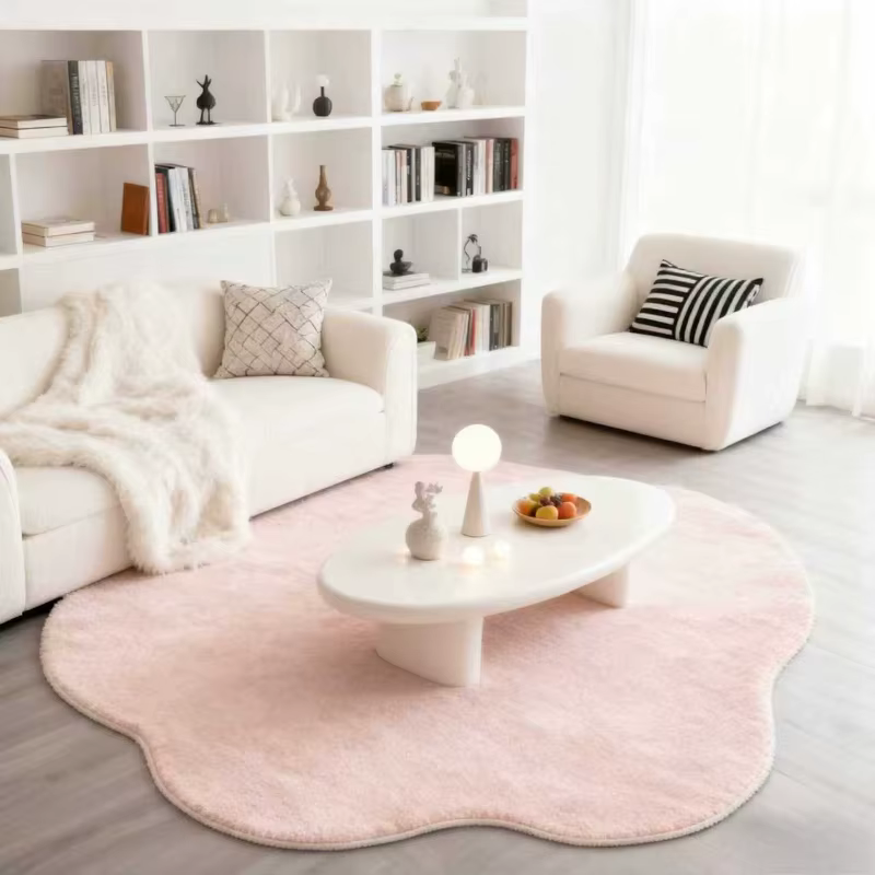 Tapis de couleur unie pour chambre à coucher