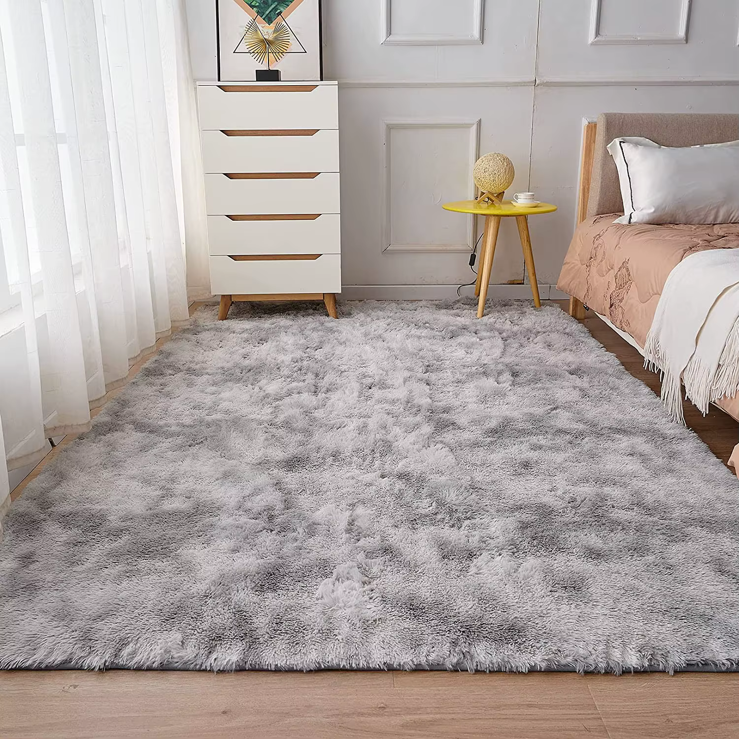 Tapis Shaggy doux pour salon
