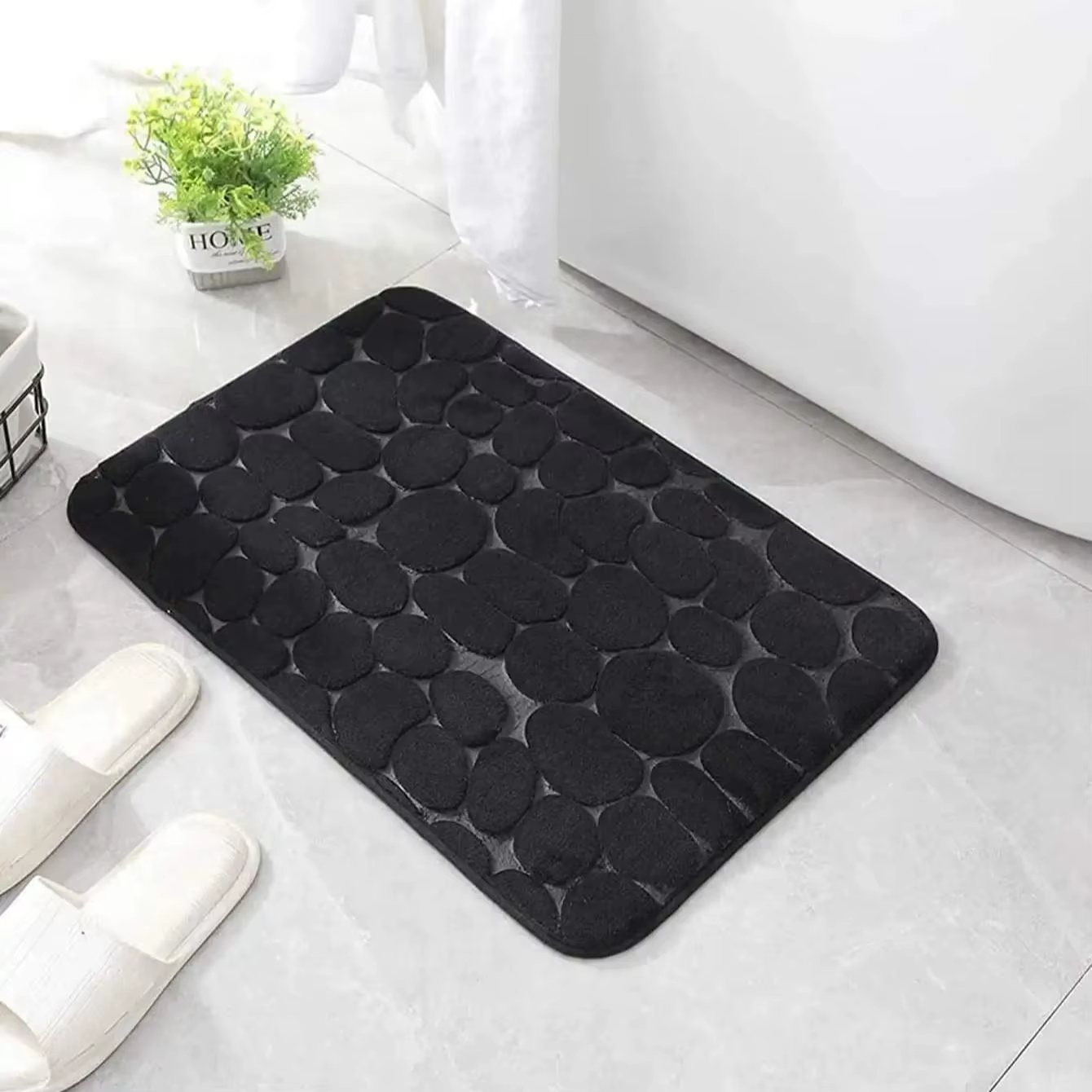 Tapis de bain pavé 1 pièce