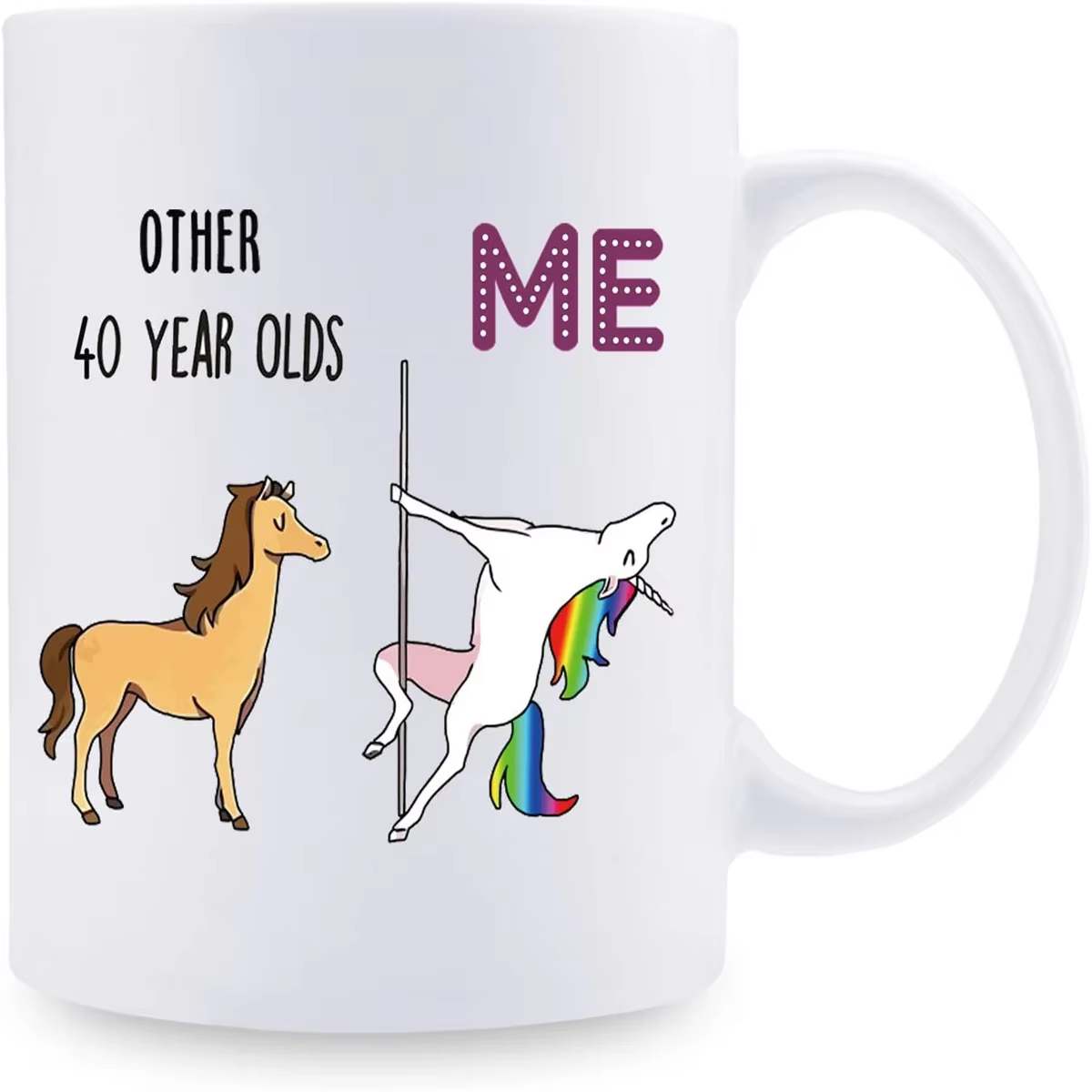 Tasses à café fantaisie pour femmes, cadeaux d'anniversaire drôles, cadeaux de Noël, 40e anniversaire, 11 oz, 1984
