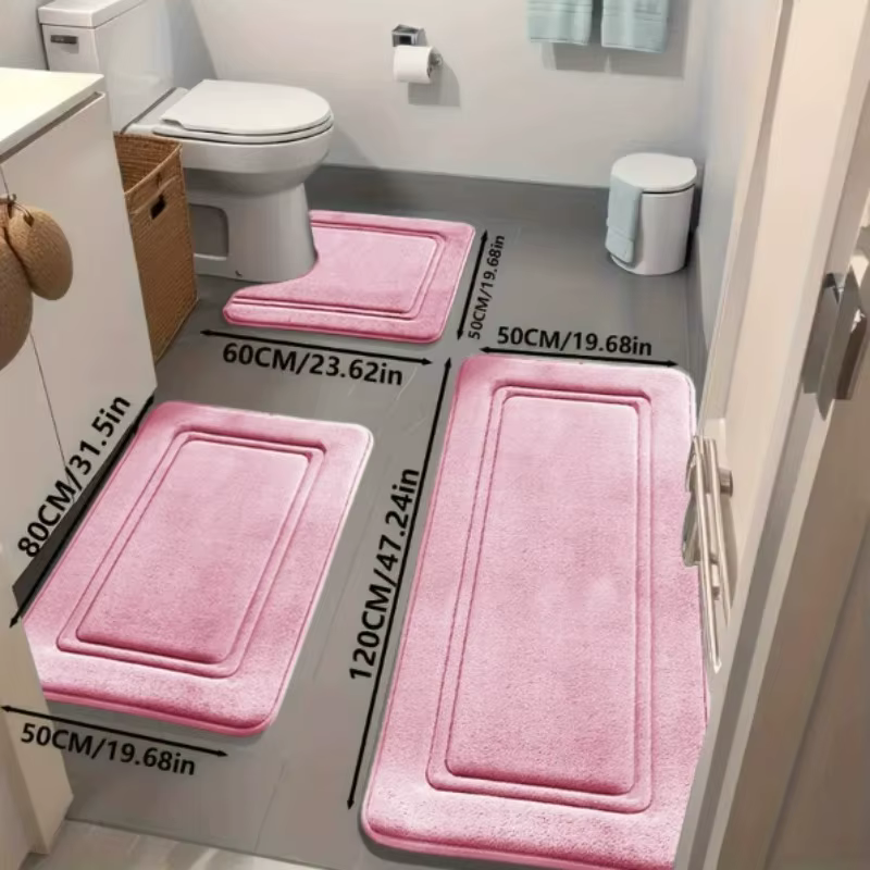 Ensemble de tapis de bain 3 pièces