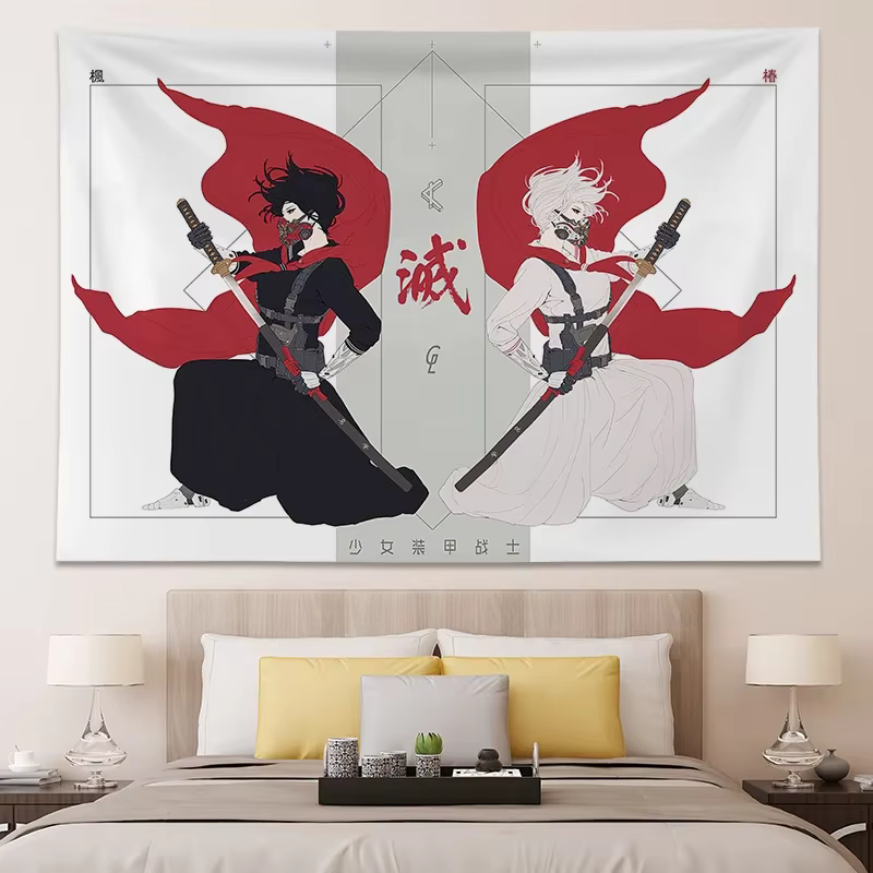 Affiches et imprimés de décoration de chambre d'adolescent japonaise