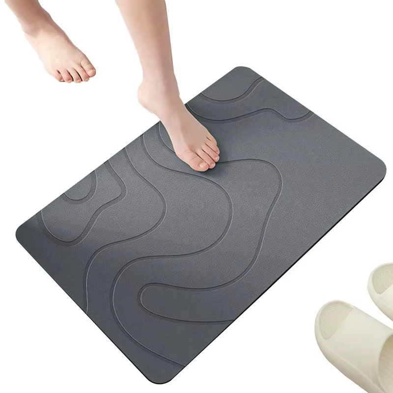 Tapis de bain en pierre de Diatomite d'intérieur