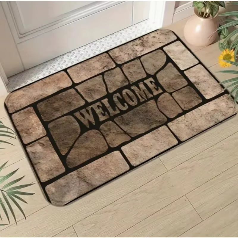 VIKAMA Tapis de style vintage de luxe léger pour entrée et couloir