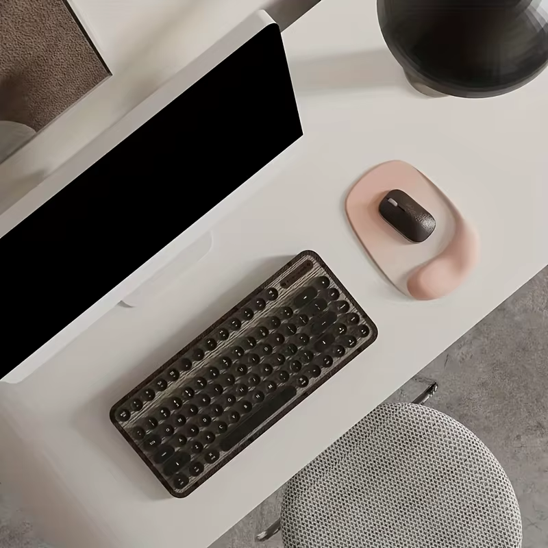 Tapis de souris ergonomique avec support de poignet en gel, antidérapant, parfait pour les ordinateurs portables et de bureau, idéal pour le bureau et les joueurs