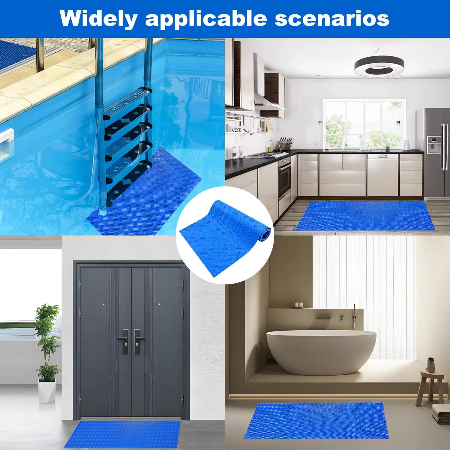 Tapis de marche pour piscine avec texture antidérapante