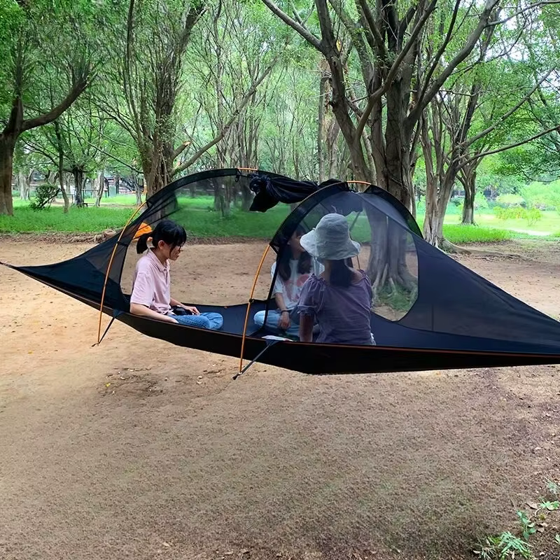 Tente d'arbre pour 2-3 personnes avec tropicale, tente d'arbre suspendue, hamac de Camping, maison d'arbre, Double couche, offre spéciale