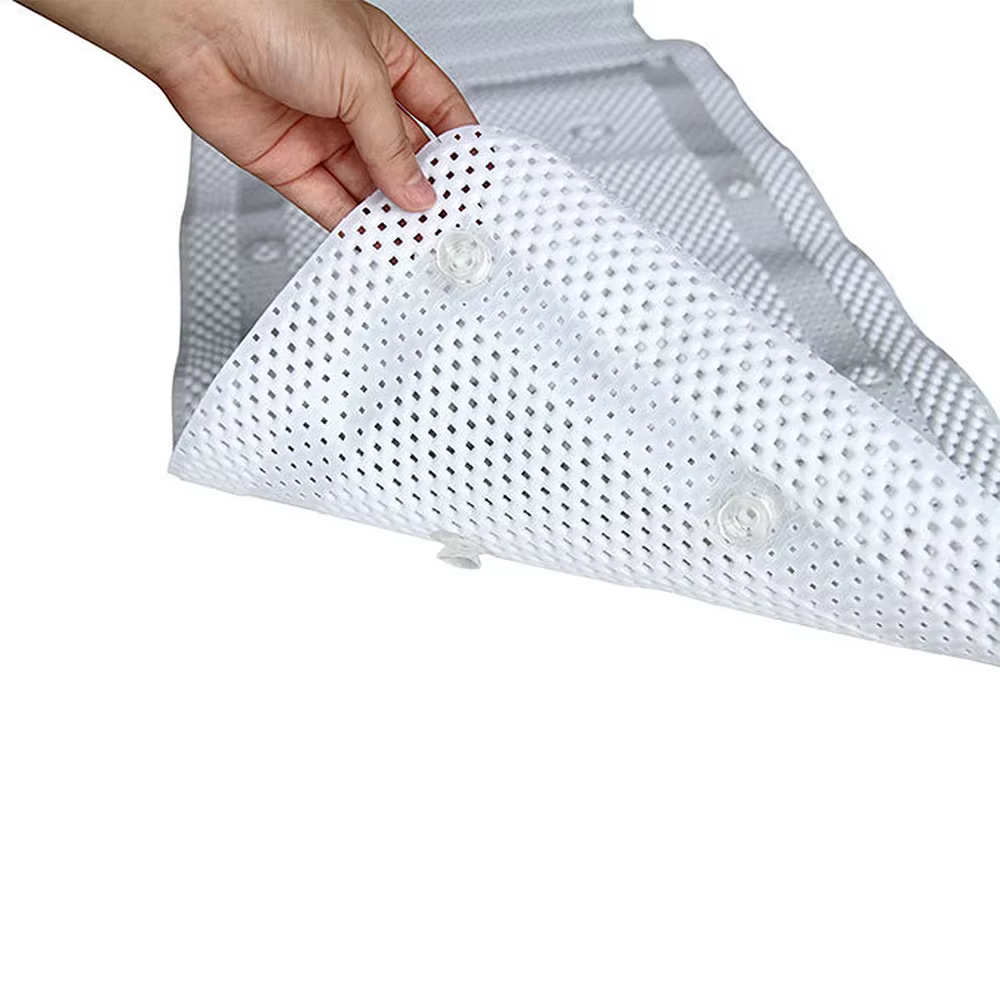 Nouveau tapis de baignoire antidérapant Extra Long avec ventouse PVC Massage creux avec coussin