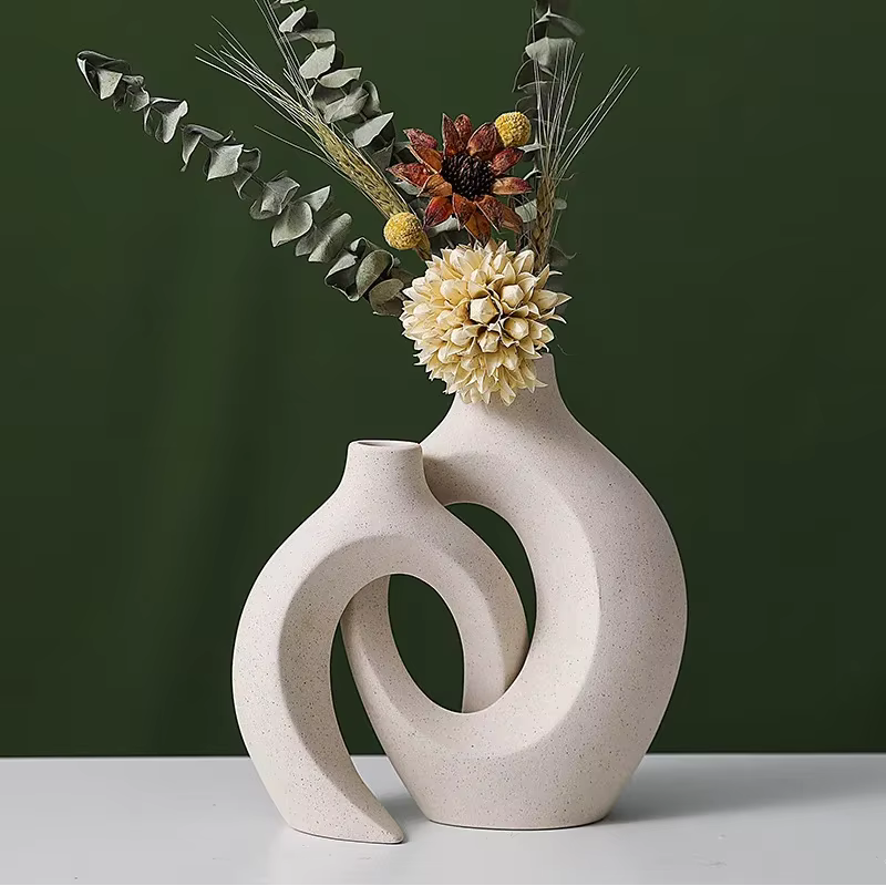 Vase en céramique moderne nordique creux