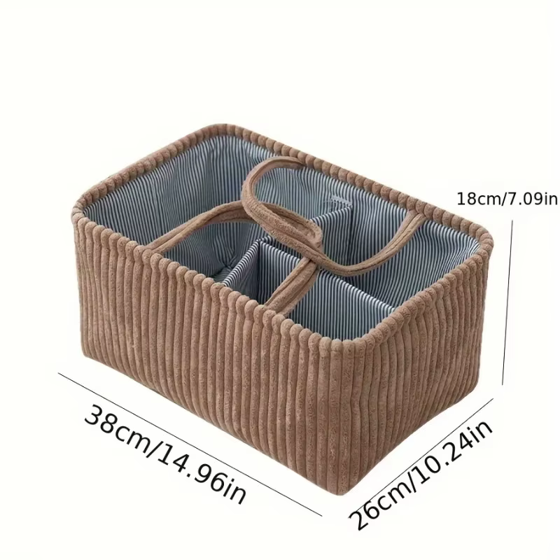 Grand panier de rangement bohème