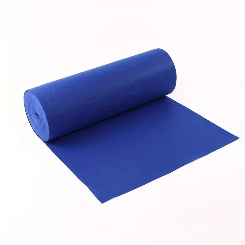 Tapis de mariage bleu moelleux