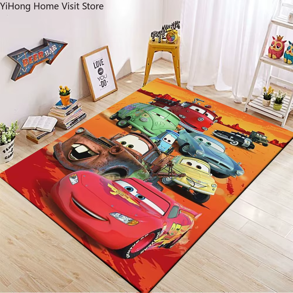 Tapis imprimé Disney Cars Lightning Mcqueen