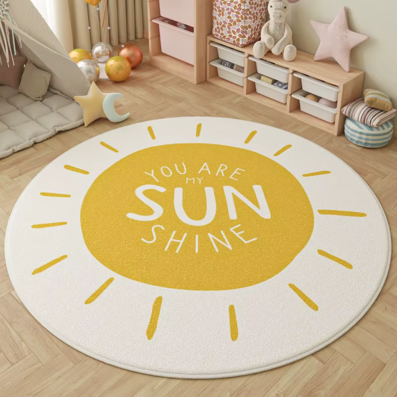 Tapis ronds adorables pour chambre d'enfant