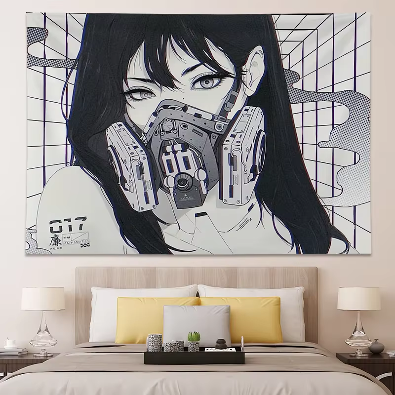 Affiches et imprimés de décoration de chambre d'adolescent japonaise