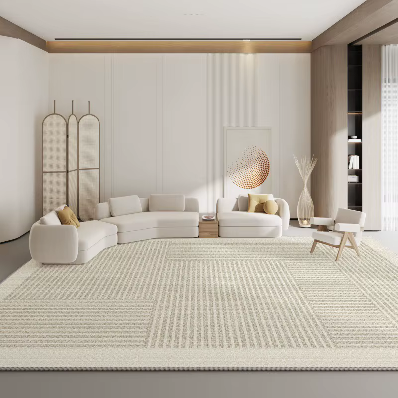 Tapis de salon minimaliste de luxe