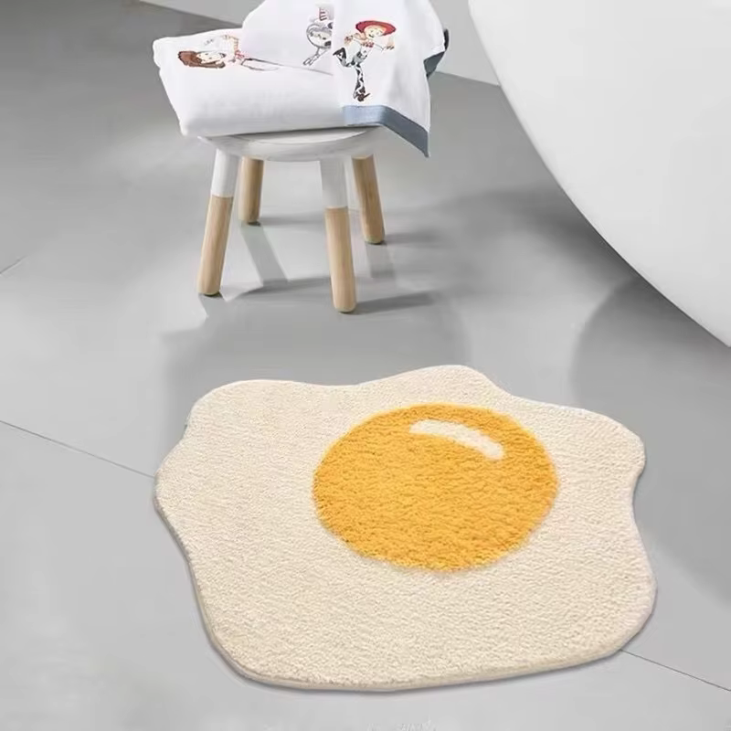 VIKAMA dessin animé poché oeuf tapis salon canapé Table basse