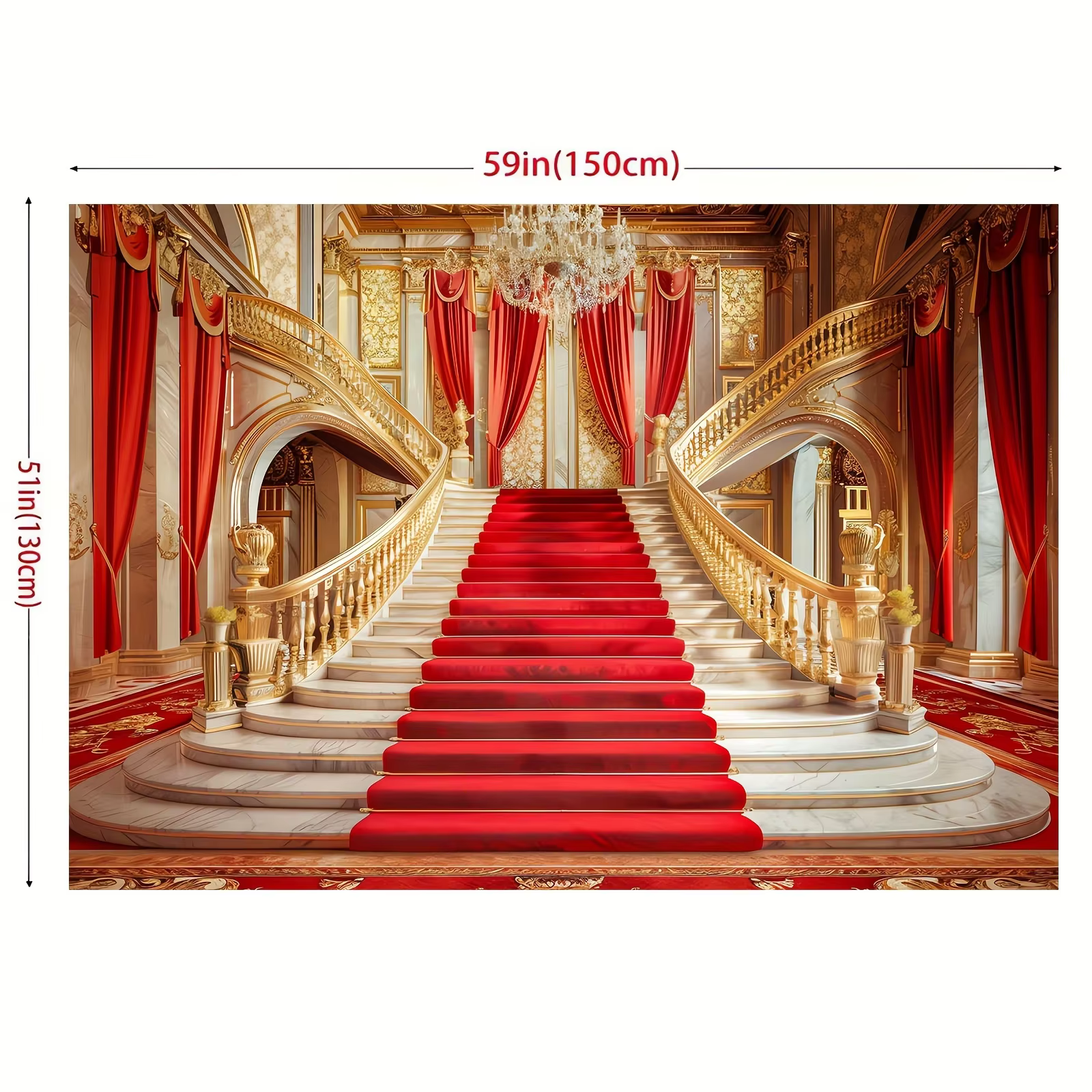 Fond luxueux de palais de tapis rouge