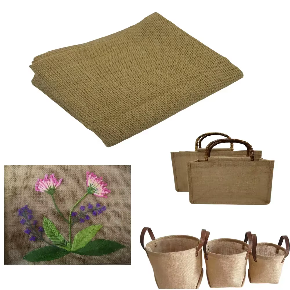 Toile de jute naturelle haute densité de 160 cm de large pour la décoration de mariages