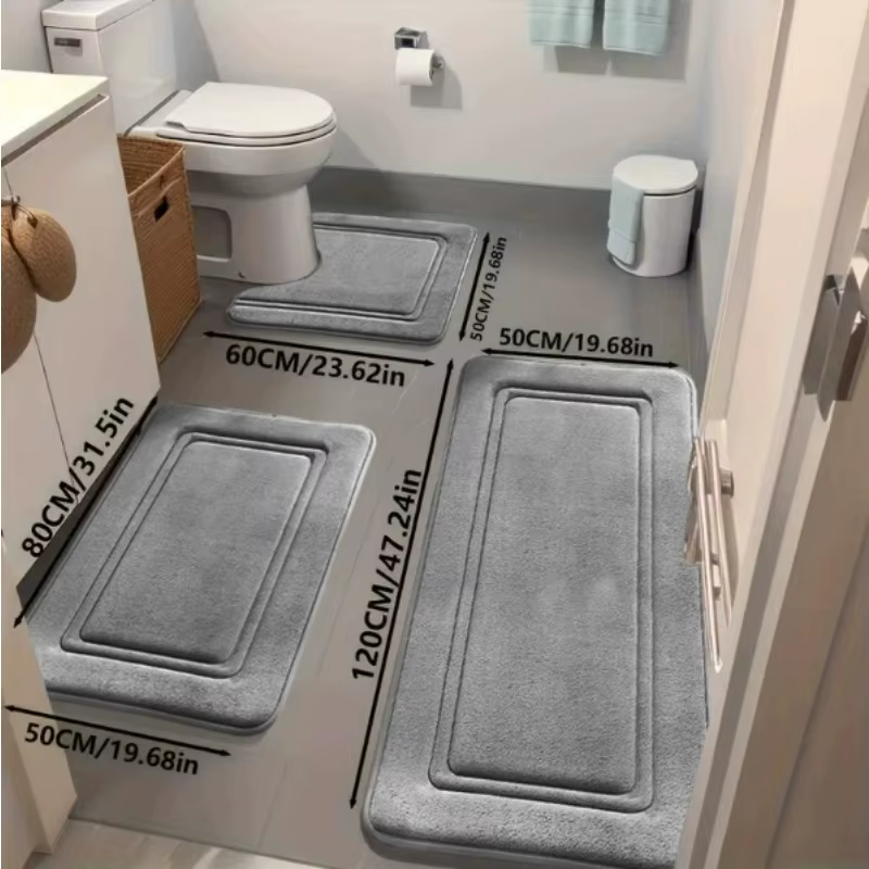 Ensemble de tapis de bain 3 pièces