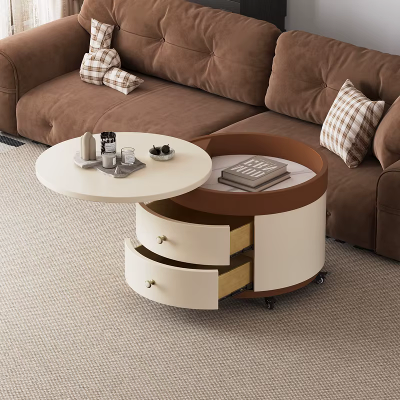 Style Table basse Unique Design italien Tables basses modernes élégantes rangement De luxe Mesa De Centro Sala meubles De salon