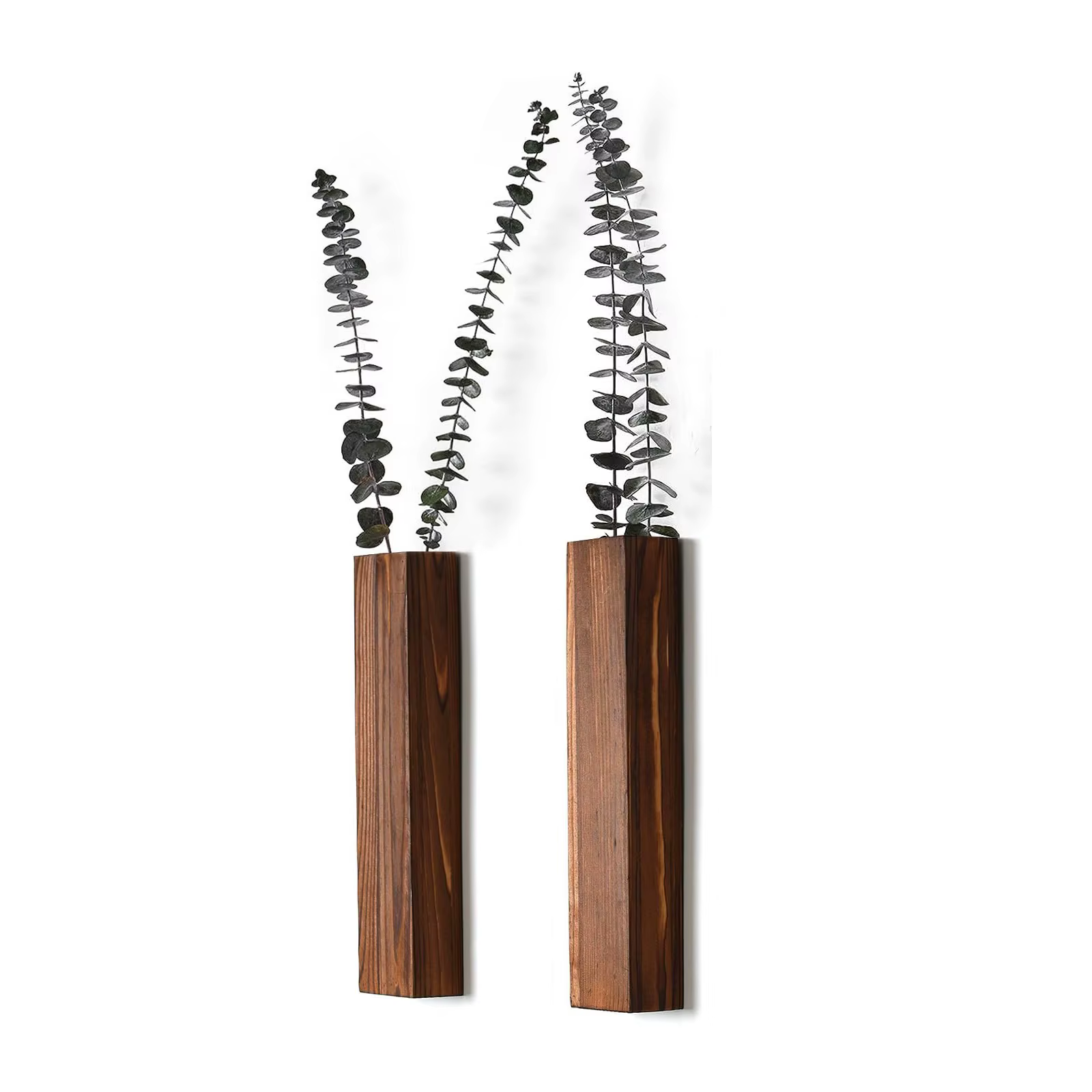 Jardinière murale en bois