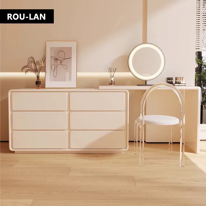 Coiffeuse d'angle moderne en ligne, combinaison gratuite, seau, meuble de chambre à coucher