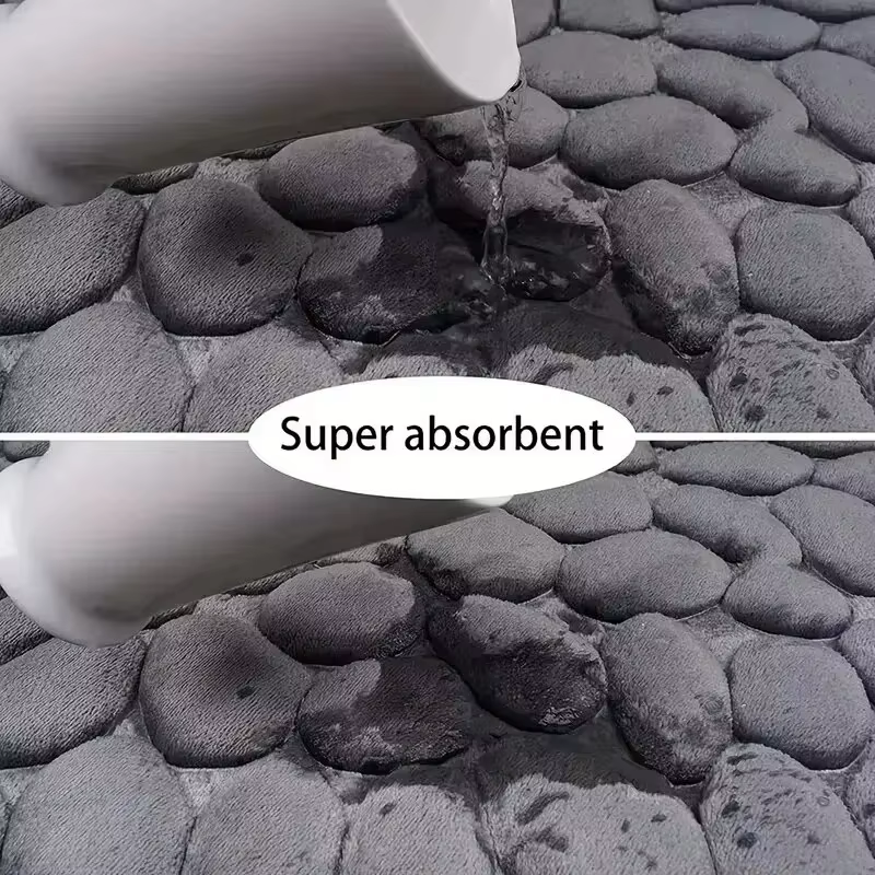 Tapis en velours gaufré à mémoire de forme