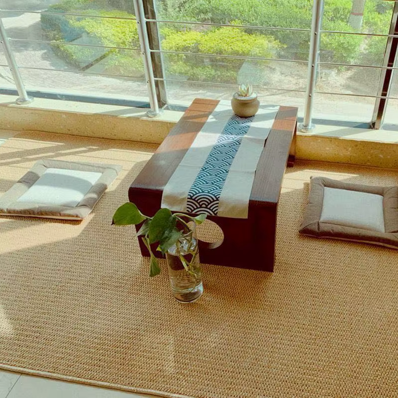 Tapis japonais Wabi Sabi en Fiber douce et Anti-rides