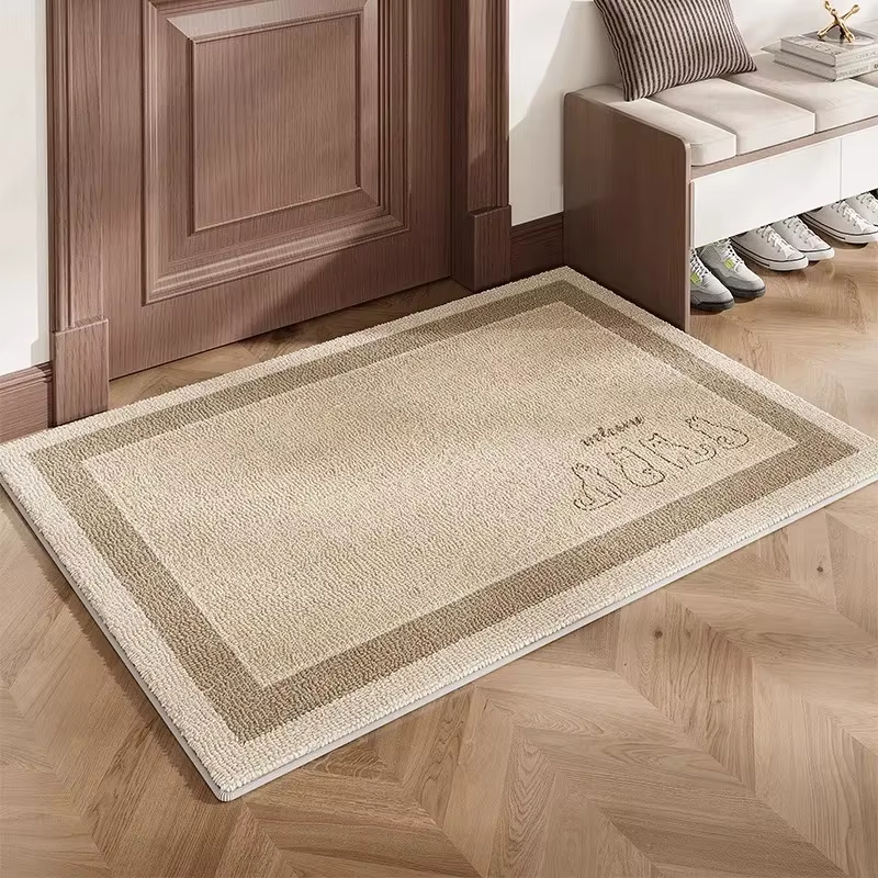 VIKAMA Tapis d'entrée minimaliste résistant à l'usure et aux taches