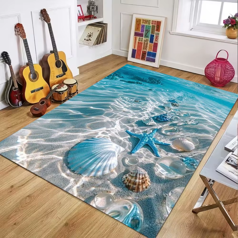 Tapis réaliste en eau de mer pure