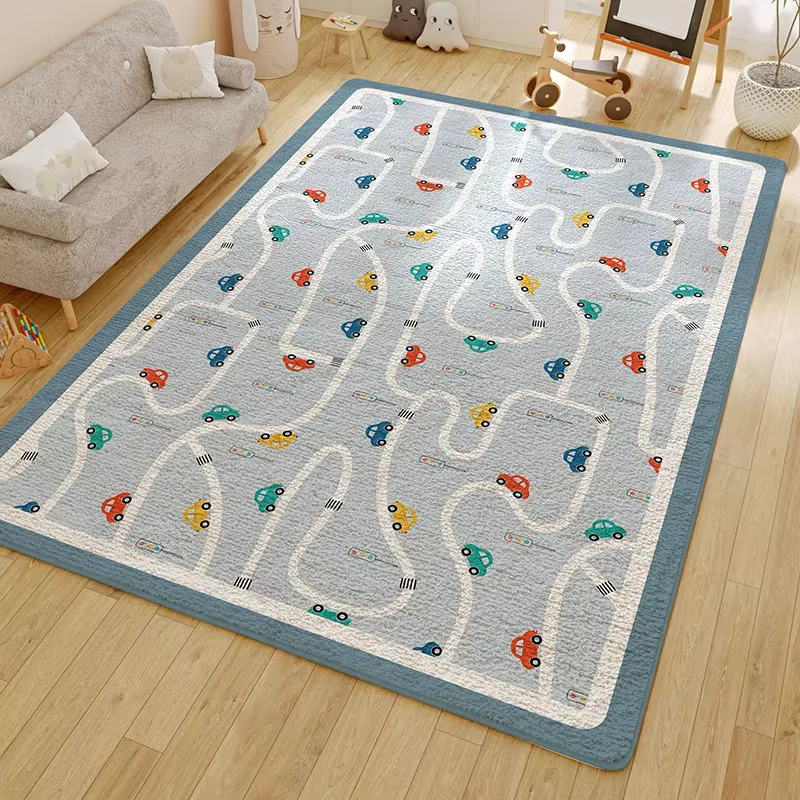 Tapis décoratif nordique pour chambre d'enfant