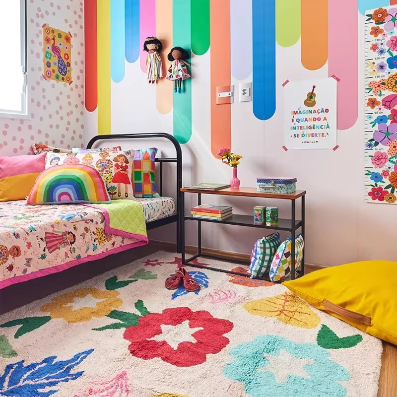 Tapis nordique pour chambre d'enfant