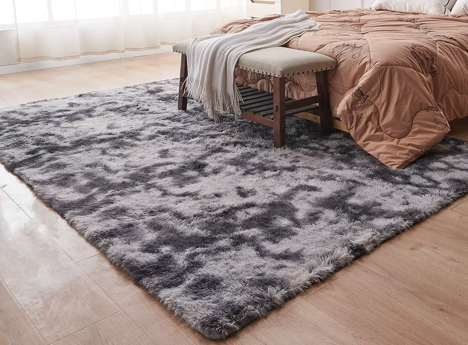 Tapis Shaggy doux pour salon
