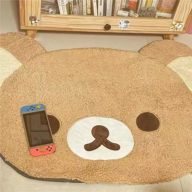 VIKAMA Tapis en forme d'ours Rilakkuma