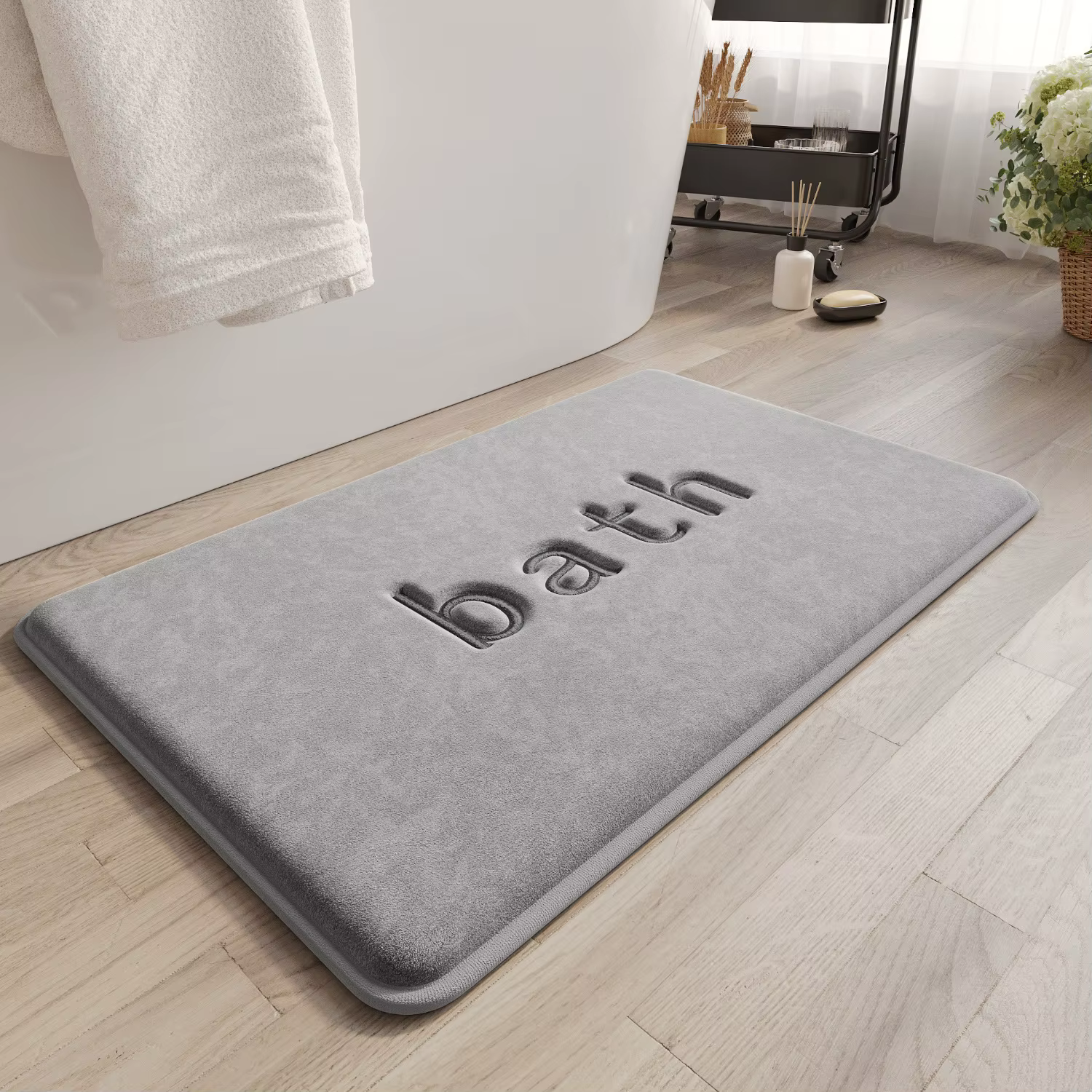 Tapis de bain Simple, couleur unie
