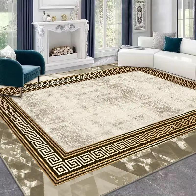 Tapis de luxe léger pour chambre à coucher