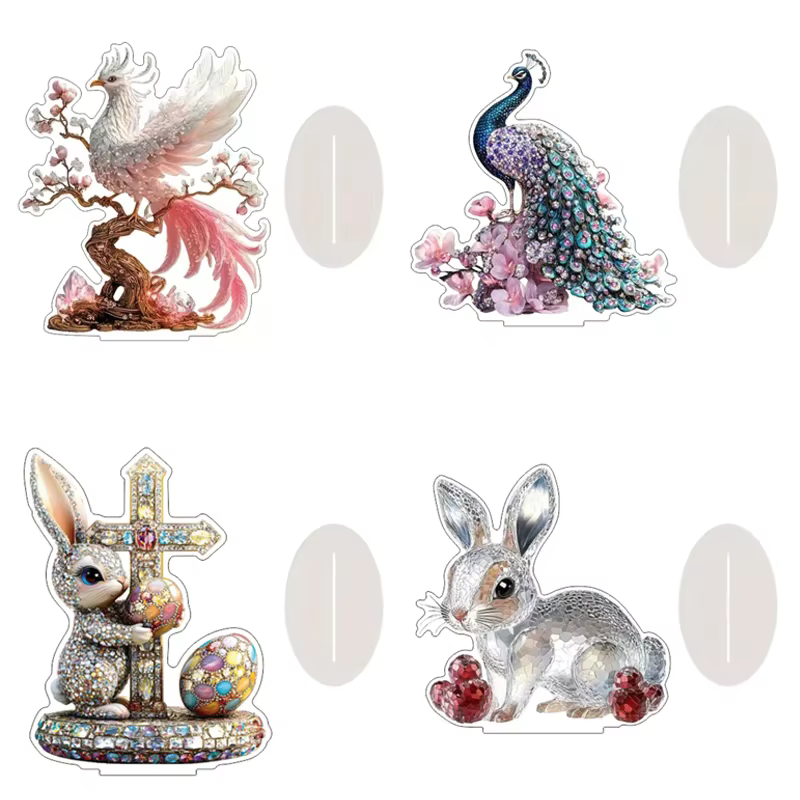 Décor Figure décor pour bureau pendaison de crémaillère cadeau décor de bureau ornement 2D acrylique ornement de bureau