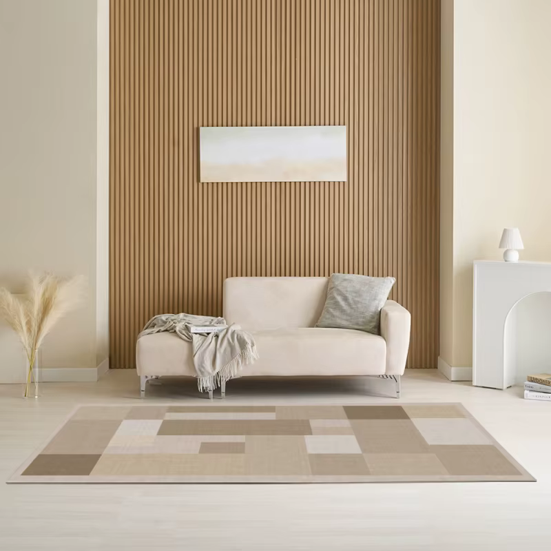Tapis géométrique beige VIKAMA 2026